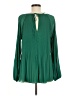 Hayden 100% Polyester Green Long Sleeve Blouse Size M - photo 2