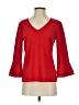 Ann Taylor Red 3/4 Sleeve Top Size XS - photo 1