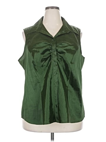 Blue Diamond Plus Sleeveless Blouse (view 1)