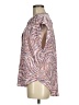 Veronica M. Paisley Pink Short Sleeve Blouse Size M - photo 5