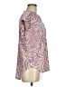 Veronica M. Paisley Pink Short Sleeve Blouse Size M - photo 4