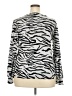 Social Standard by Sanctuary Animal Print Silver Pullover Sweater Size XXL - photo 2