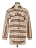 Everlane 100% Cotton Stripes Brown Coat Size XS - photo 1