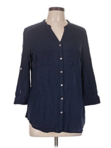 Charter Club 3/4 Sleeve Button-Down Shirt (view 1)