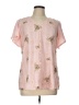 Unbranded Pink Short Sleeve Blouse Size L - photo 1