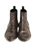 Linea Paolo Metallic Gold Black Ankle Boots Size 5 - photo 2