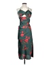 Hello Molly 100% Polyester Floral Green Cocktail Dress Size 2 - photo 1