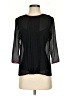Tocca 100% Silk Black 3/4 Sleeve Silk Top Size 4 - photo 1