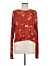 Show Me Your Mumu 100% Polyester Floral Red Pullover Sweater Size M - photo 1