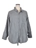 Torrid Hearts Gray 3/4 Sleeve Button-Down Shirt Size 4X Plus (4) - photo 1