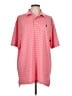 PETER MILLAR Pink Short Sleeve Polo Size L - photo 1