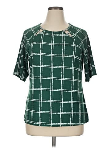 Como Black Short Sleeve Blouse (view 1)