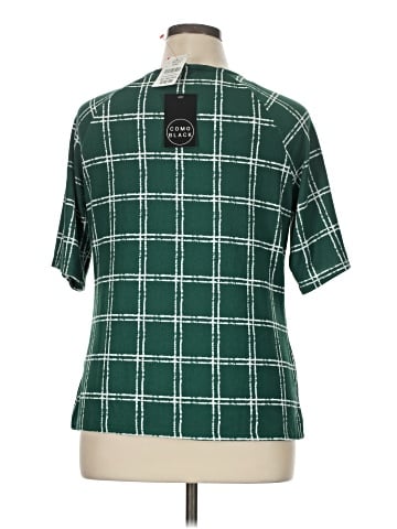 Como Black Short Sleeve Blouse (view 2)