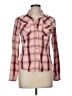True Grit Plaid Pink Long Sleeve Button-Down Shirt Size M - photo 1