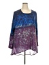Democracy 100% Polyester Purple Kimono Size 2X - photo 1