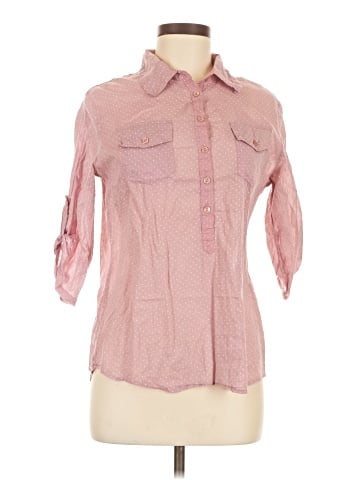 Eden & Olivia 3/4 Sleeve Button-Down Shirt (view 1)