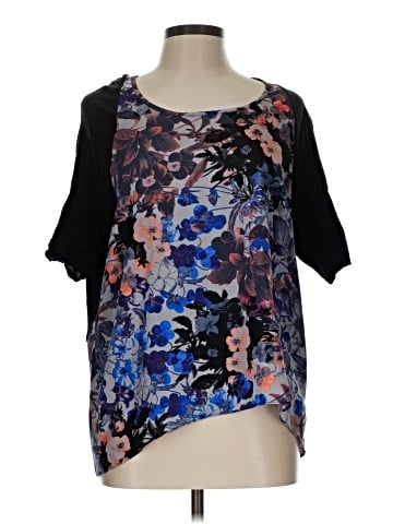 Yellow Bird Short Sleeve Blouse (view 1)