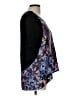 Yellow Bird 100% Polyester Black Short Sleeve Blouse Size L - photo 4