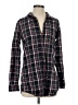 Frank & Eileen 100% Cotton Plaid Black Long Sleeve Button-Down Shirt Size XS - photo 1