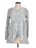 New Directions Silver Long Sleeve Blouse Size L - photo 1