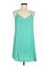 Forever 21 Contemporary 100% Polyester Teal Sleeveless Blouse Size M - photo 1