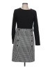 DKNY Houndstooth Black Casual Dress Size 10 - photo 1