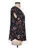 DR2 100% Polyester Paisley Black Short Sleeve Blouse Size S - photo 4