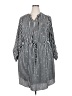 Apt. 9 100% Polyester Stripes Black Casual Dress Size 18W - photo 1