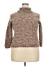 Venezia Tweed Brown Turtleneck Sweater Size 22 - 24 Plus - photo 1