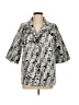 Peck & Peck 100% Polyester Print Silver Coat Size M - photo 1