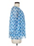 2B Print Blue 3/4 Sleeve Blouse Size M - photo 4