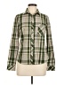Browning 100% Polyester Plaid Green Long Sleeve Blouse Size M - photo 1