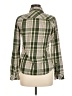 Browning 100% Polyester Plaid Green Long Sleeve Blouse Size M - photo 2