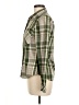 Browning 100% Polyester Plaid Green Long Sleeve Blouse Size M - photo 5