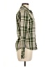 Browning 100% Polyester Plaid Green Long Sleeve Blouse Size M - photo 4