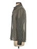 OVI Stripes Silver Long Sleeve Blouse Size S - photo 5