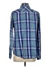 Billy T 100% Lyocell Plaid Blue Long Sleeve Button-Down Shirt Size S - photo 2