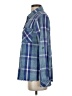Billy T 100% Lyocell Plaid Blue Long Sleeve Button-Down Shirt Size S - photo 5