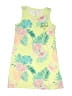 Justice 100% Cotton Tropical Yellow Dress Size 7 - 8 - photo 1