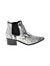 Blondo Silver White Ankle Boots Size 6 - photo 1