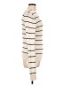 Vince. Stripes Ivory Turtleneck Sweater Size L - photo 4
