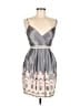 BCBGMAXAZRIA Graphic Gray Cocktail Dress Size 2 - photo 1