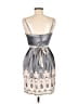 BCBGMAXAZRIA Graphic Gray Cocktail Dress Size 2 - photo 2