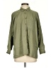 BDG Solid Green Long Sleeve Button-Down Shirt Size XS - photo 1