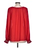 Crown & Ivy 100% Polyester Red Long Sleeve Blouse Size L - photo 2
