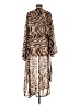 Boohoo 100% Polyester Brown Kimono Size 2 - photo 2