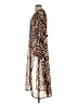 Boohoo 100% Polyester Brown Kimono Size 2 - photo 5