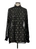 CAbi 100% Polyester Stars Black Long Sleeve Blouse Size L - photo 1