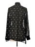 CAbi 100% Polyester Stars Black Long Sleeve Blouse Size L - photo 2