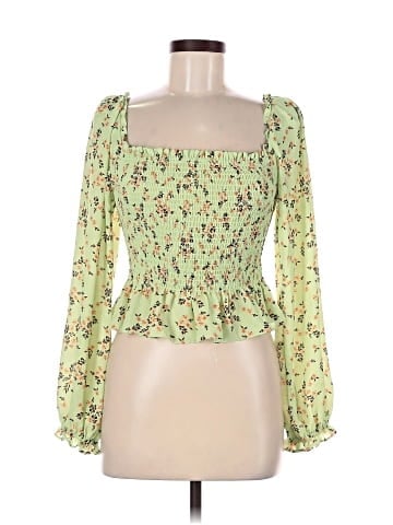 WAYF Long Sleeve Blouse (view 1)